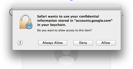 Mac OS X Security Keychain